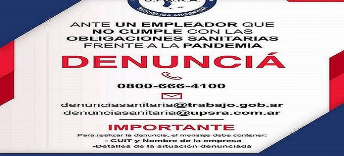 Dirigente gremial pide a los trabajadores de la seguridad que "no se dejen amenazar con despidos"