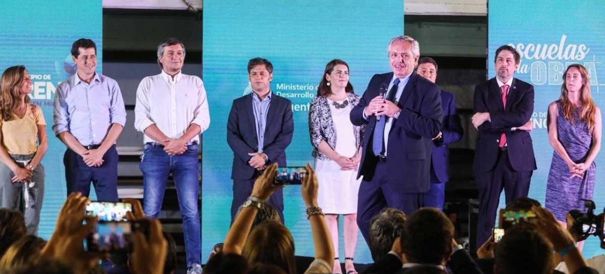 El presidente Fernández, en el lanzamiento del programa "Argentina Unida por Educación y Trabajo"