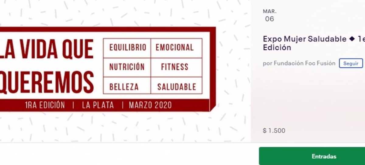 La Plata: con el auspicio de la Fundación Oncológica Integral, llega la 1ra "Expo Mujer Saludable"