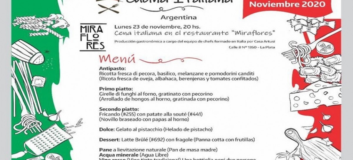 La Plata, una de las sedes de la V Semana de la Cocina Italiana en el Mundo