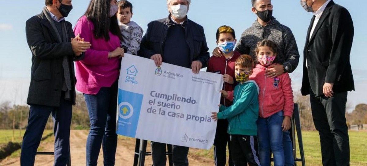 Primera casa: el presidente Fernández anunció una inversión de 77.200 millones de pesos