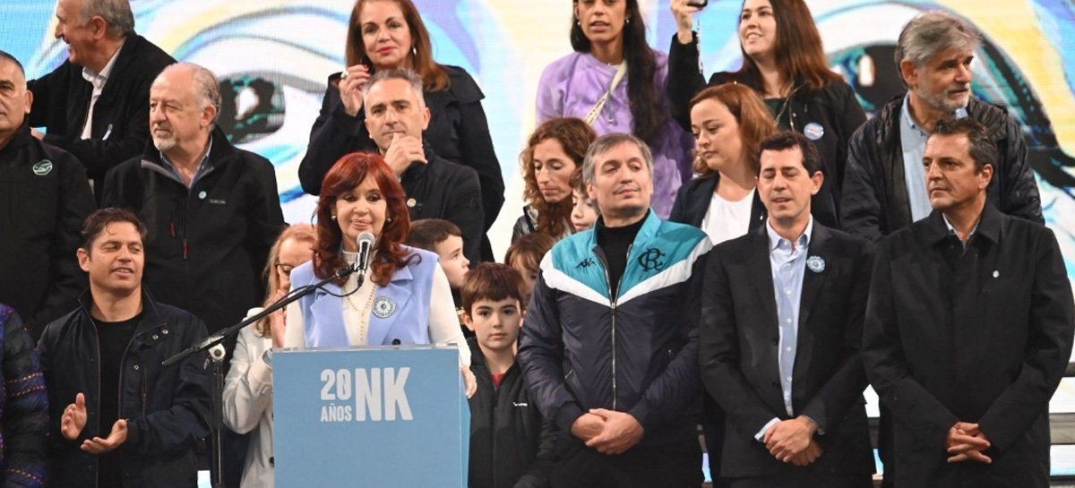 Al final, en el acto que encabezó en Plaza de Mayo, CFK insistió con su negativa a una candidatura