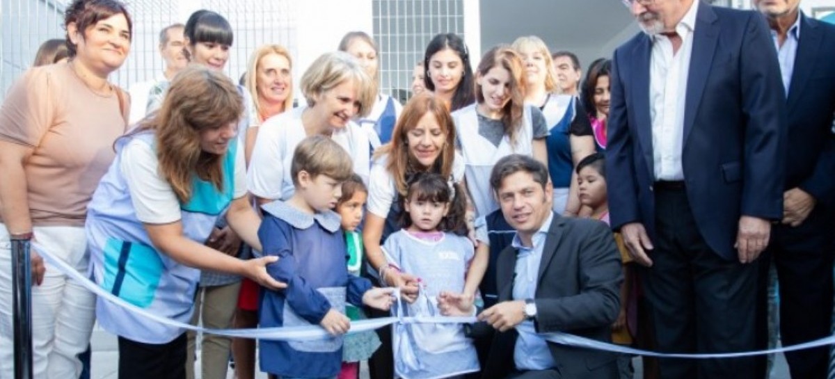Desde un Jardín de Infantes de La Plata, el gobernador Axel Kicillof dio inicio al ciclo lectivo