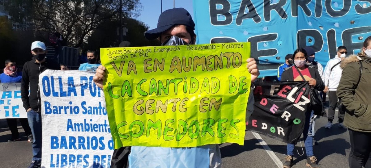Barrios de Pie: jornada nacional de movilización a Desarrollo Social y sus dependencias provinciales