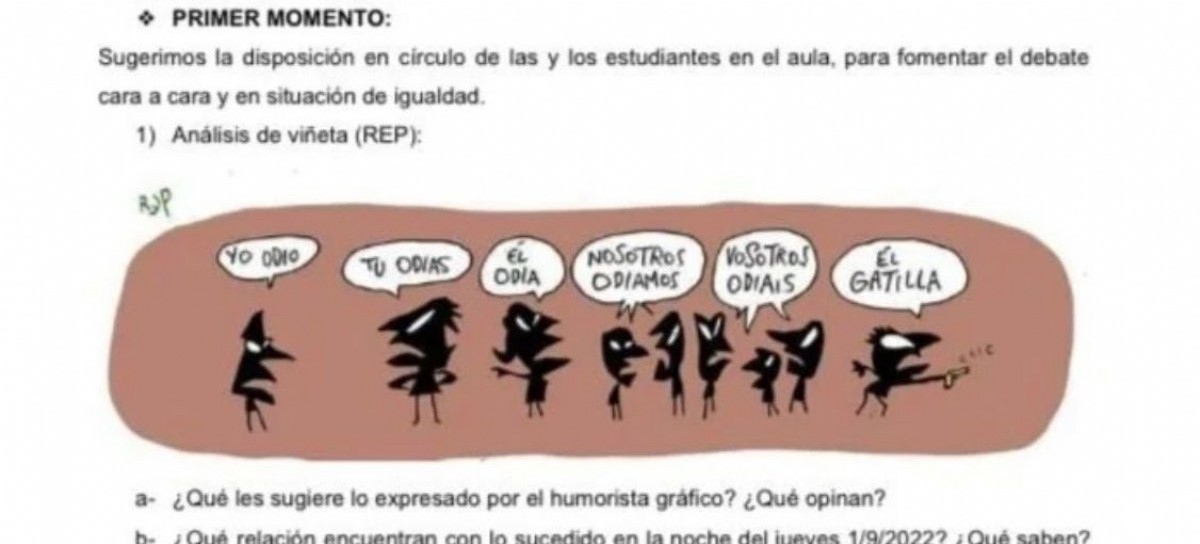 Un manual del Gobierno bonaerense para discutir el atentado a CFK generó rechazo opositor