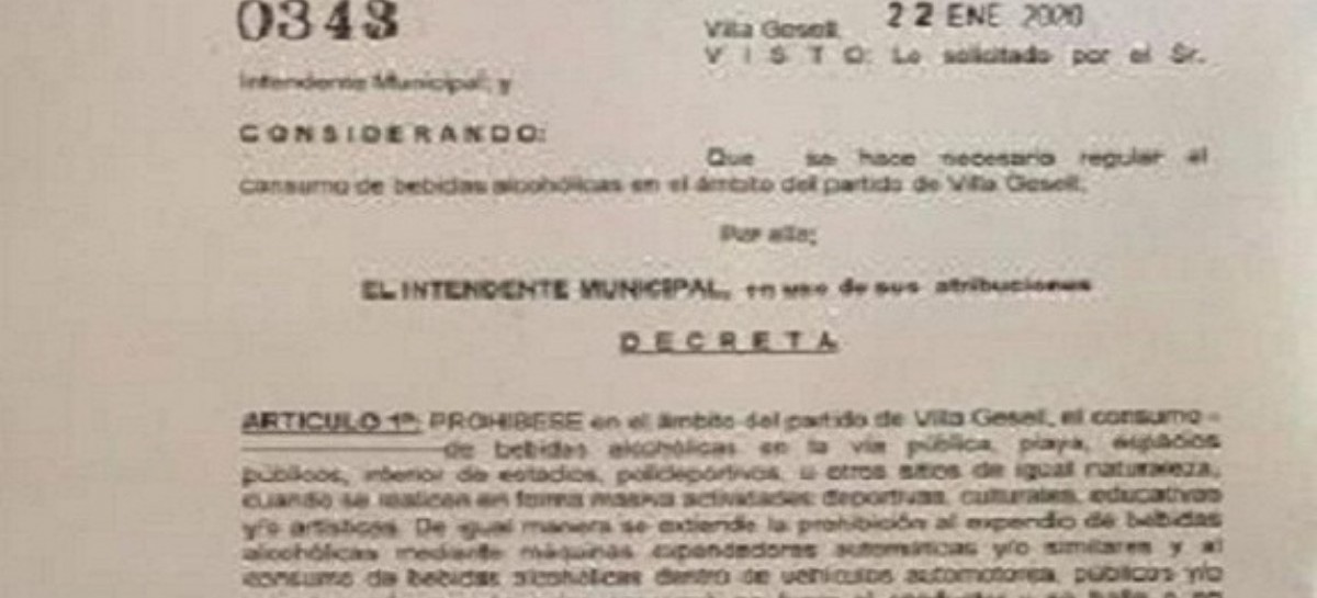 Ley Seca en Villa Gesell tras los descontroles que no supieron manejar