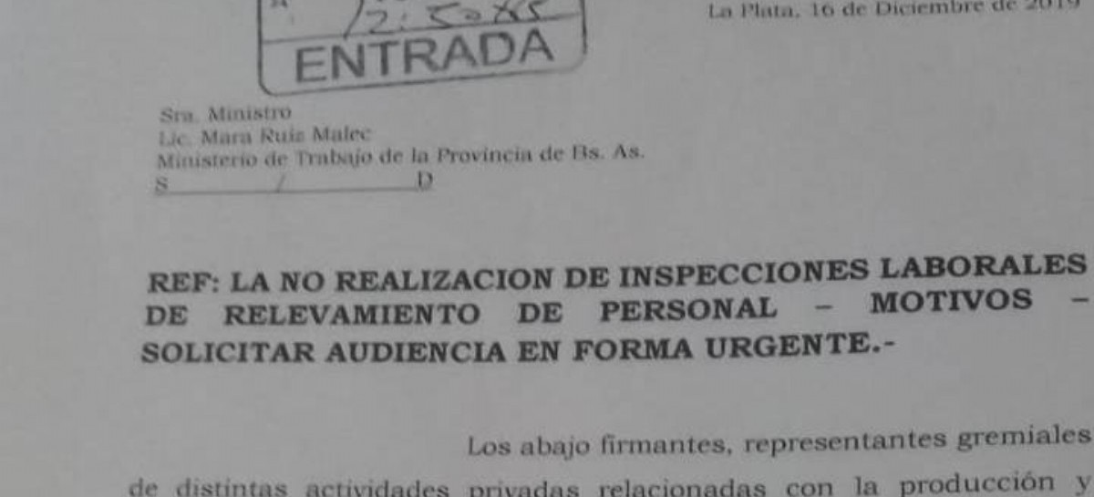 Combate al trabajo en negro: gremialistas piden una reunión urgente a la ministra Ruiz Malec