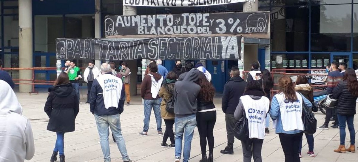 Asamblea de trabajadoras y trabajadores de Obras Públicas: defendieron el pedido de una bonificación