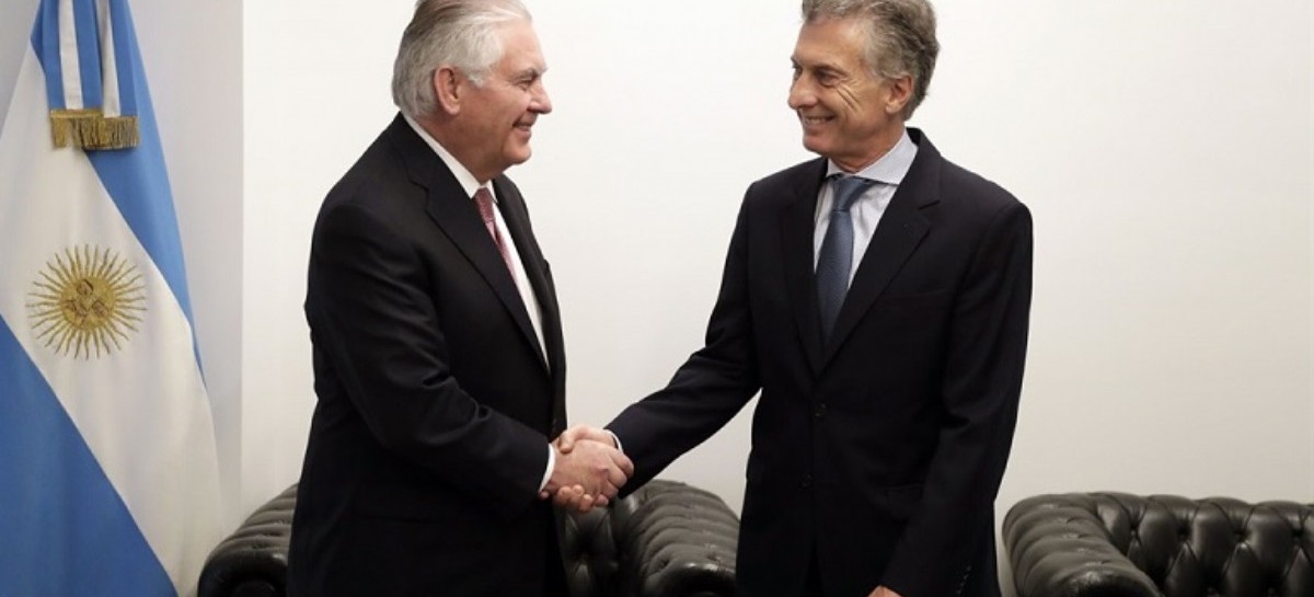 Macri se reunió con Tillerson: Hablaron de exportaciones y de Venezuela