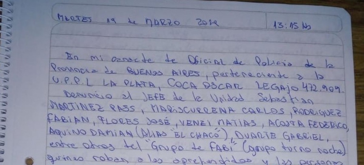 Poderoso jefe policial bendecido por el intendente de La Plata, protagonista de historias escabrosas