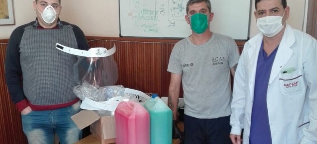 Berisso: el presidente del Club Villa San Carlos realizó una donación al Hospital "Mario Larrain"