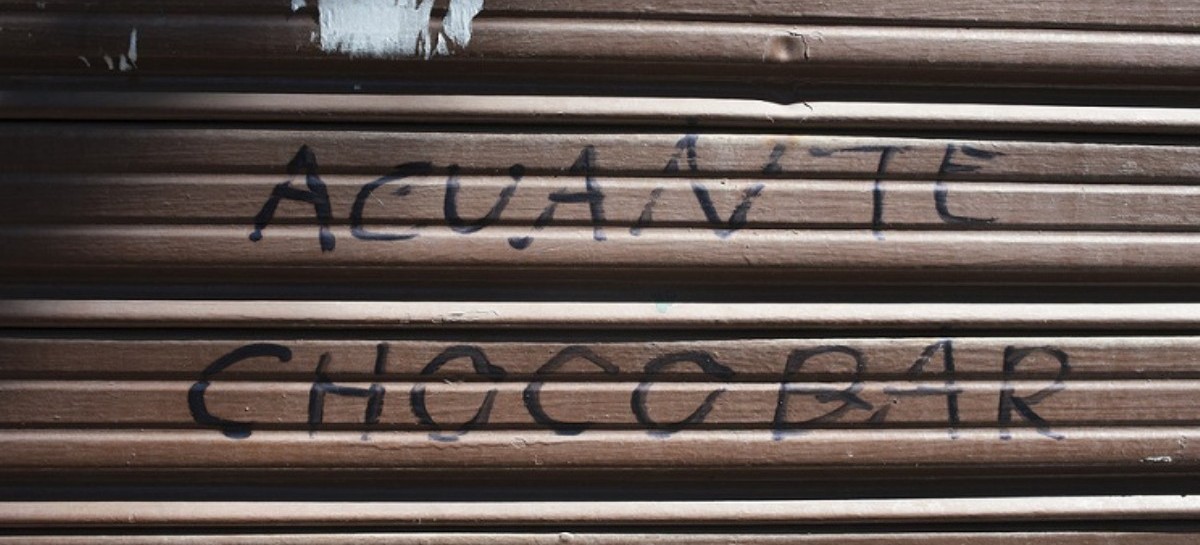 "Aguante Chocobar": La polémica pintada que se viralizó en las redes sociales