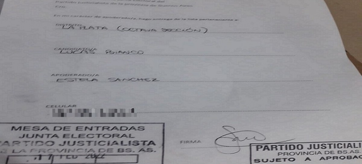 PJ La Plata: "Si nos impugnan la lista, vamos a ir a la sede para festejar lo cagones que son"
