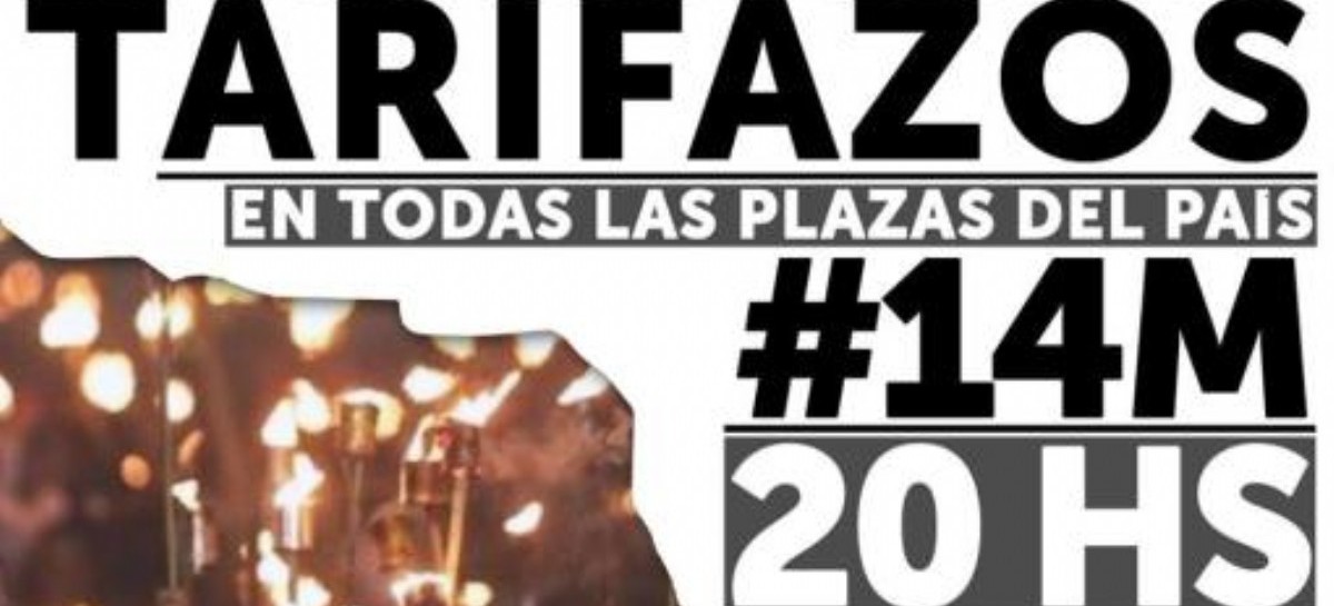 Multisectorial "21 F" convoca para este jueves a una jornada de protesta nacional por los tarifazos