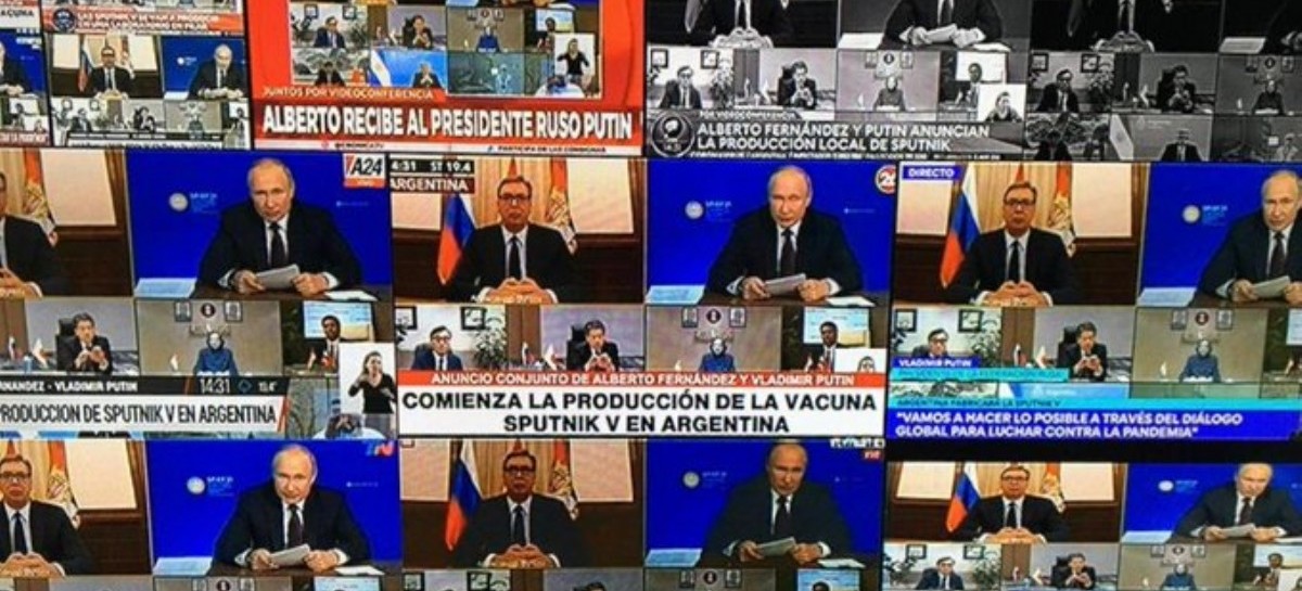 Fernández y Putin anunciaron el inicio de la producción de la vacuna Sputnik V en Argentina