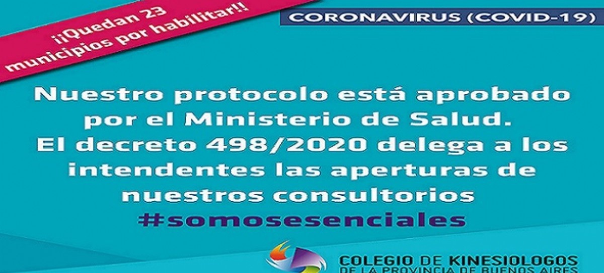 Kinesiología: un servicio de salud esencial que en La Plata sigue sin actividad