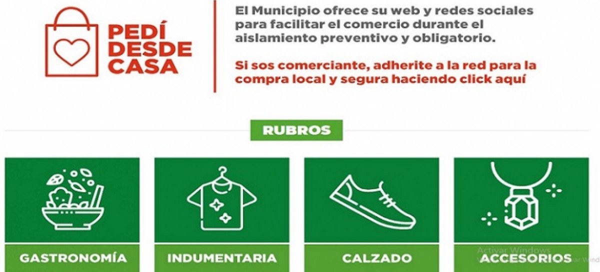 Esteban Echeverría: desde la web oficial del municipio se pueden realizar compras en varios rubros
