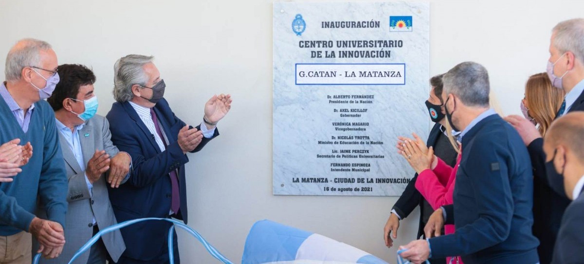 La Matanza: el presidente Alberto Fernández puso en marcha el Centro Universitario de la Innovación