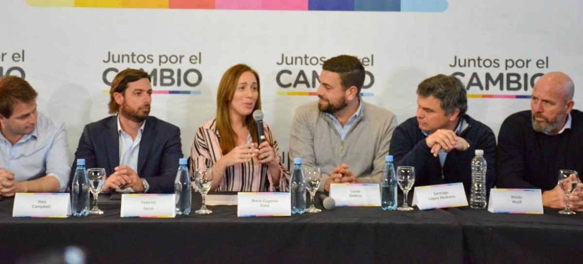 En Hurlingham, la gobernadora Vidal le dio un fuerte respaldo a su candidato, Lucas Delfino