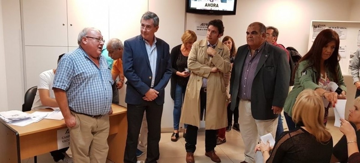 El Sindicato de Salud bonaerense realizó una jornada de vacunación para afiliados del gremio AERI