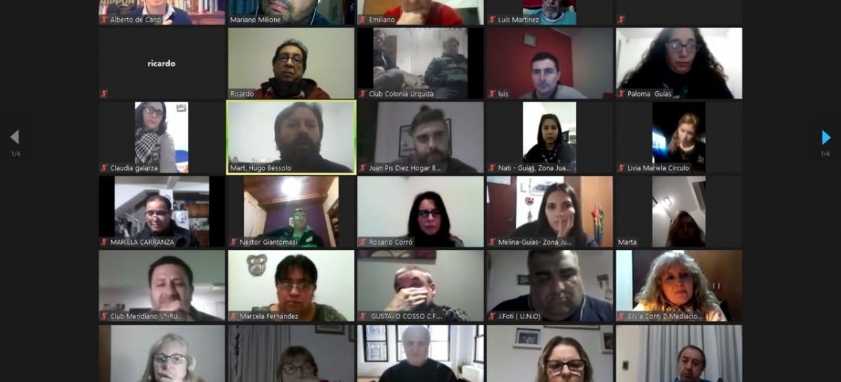 La Plata: el municipio realizó una capacitación por Zoom para dirigentes de la sociedad civil