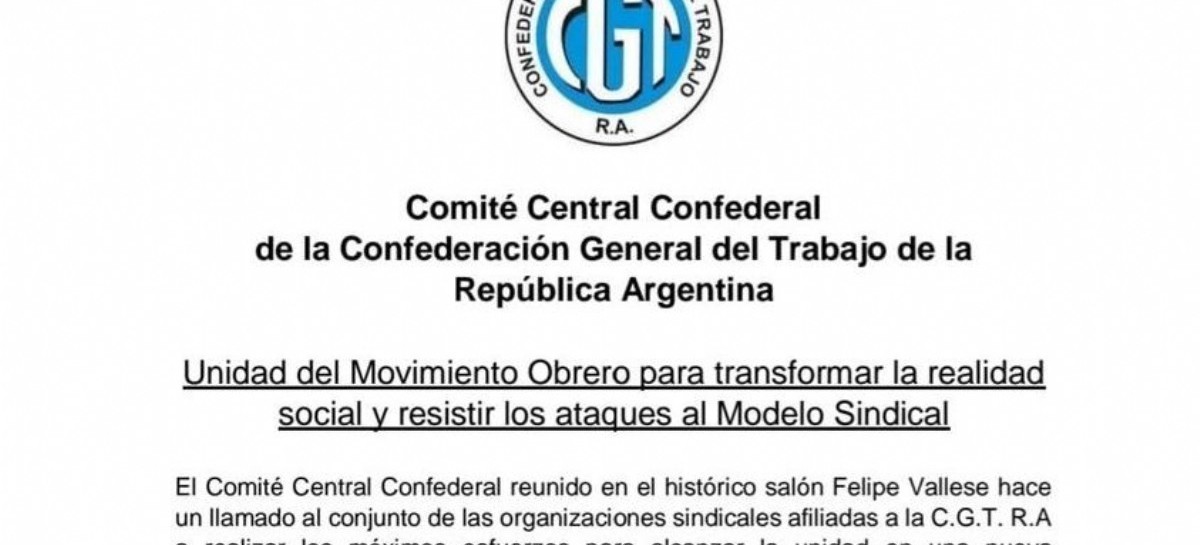 Municipales: COEMA dio una fuerte señal de apoyo a la convocatoria de unidad por parte de la CGT