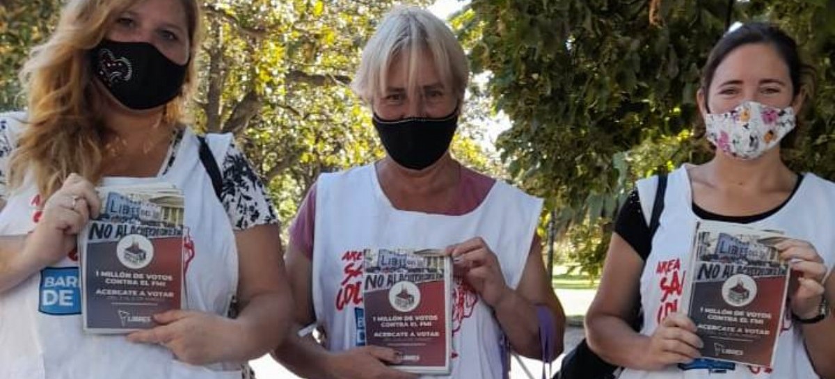 Buscan juntar un millón de votos en una Consulta Popular para decirle "No al FMI"