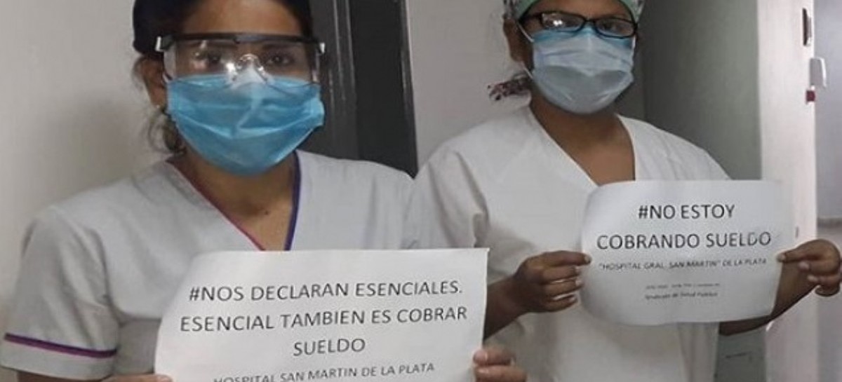 "Háganse cargo": la campaña que inició el Sindicato de Salud Pública en reclamo del pago de salarios