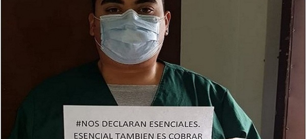 "Háganse cargo": la campaña que inició el Sindicato de Salud Pública en reclamo del pago de salarios