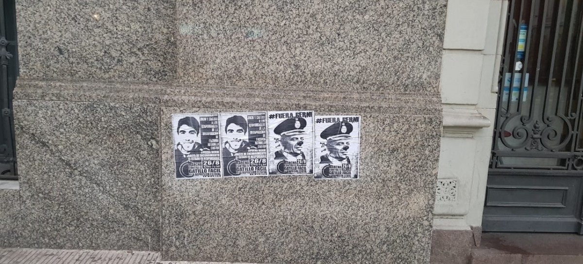 La Plata: con una fuerte pegatina de afiches, convocan a una marcha por Facundo  Astudillo Castro