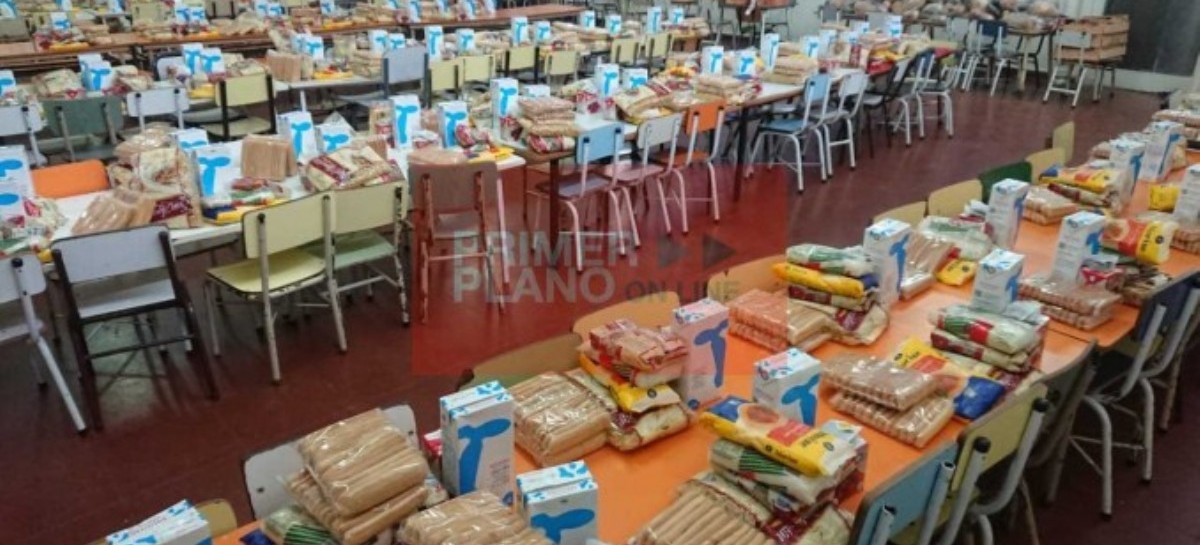Los comedores de escuelas bonaerenses entregarán un bolsón de emergencia con productos alimenticios