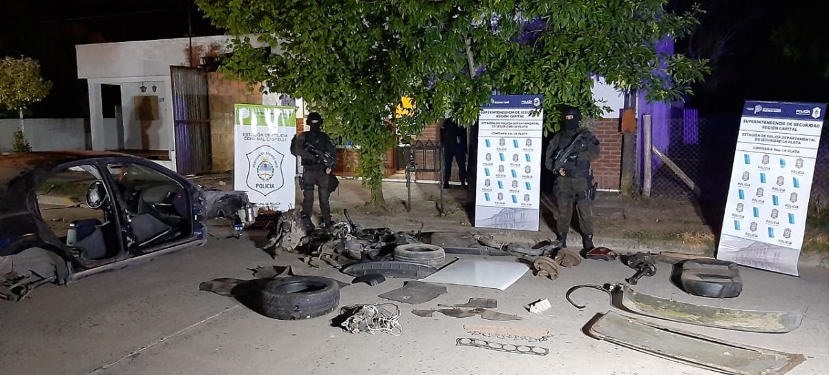 Tres detenidos por integrar banda dedicada al desguace y robo de autos en La Plata y en el Conurbano