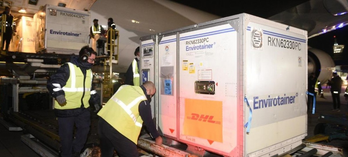 Este lunes llegaron 1.453.565 dosis de Astrazeneca y Sputnik V
