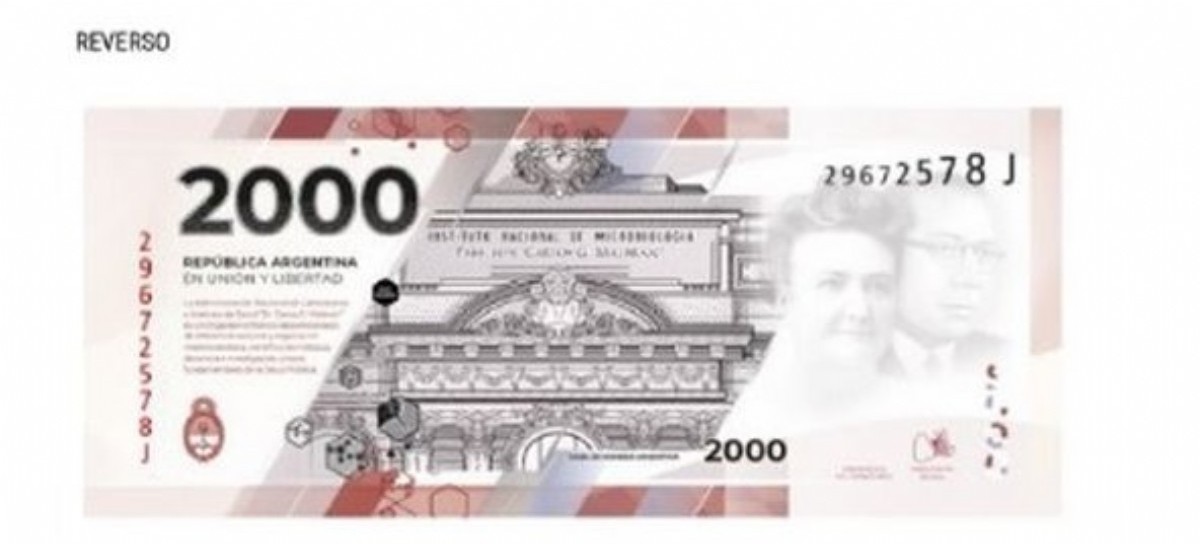 Presentaron en sociedad al nuevo billete de 2.000 pesos