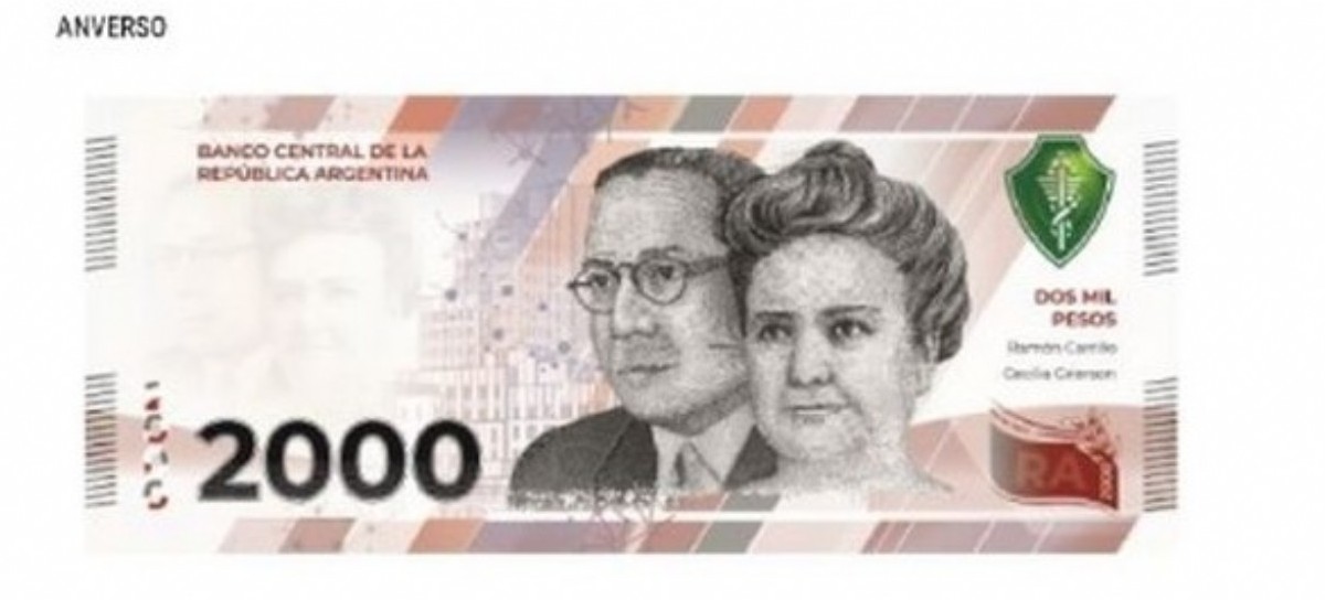 Presentaron en sociedad al nuevo billete de 2.000 pesos
