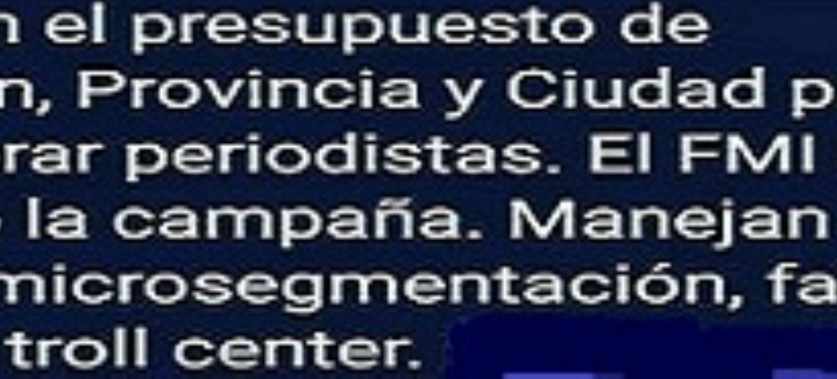 Cualquier parecido con una histórica frase de Juan Domingo Perón es pura coincidencia