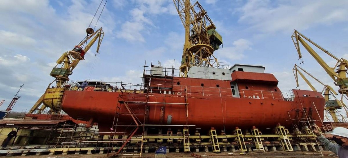 Astillero Río Santiago: avanza una obra simbólica destinada al uso de la Armada Argentina