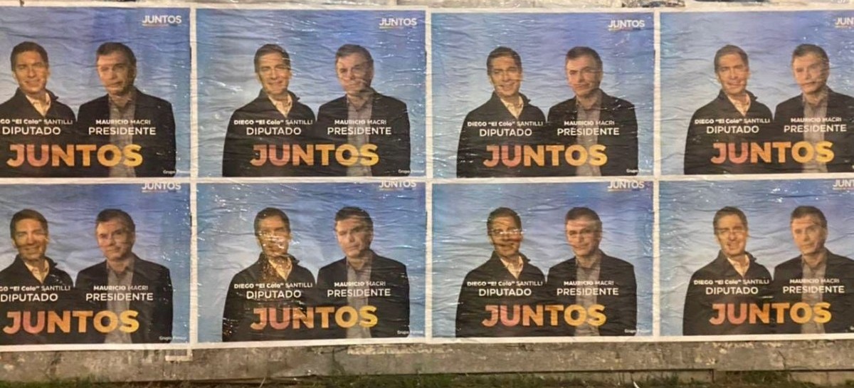 Un afiche poco claro de Juntos con ¿Macri Presidente?