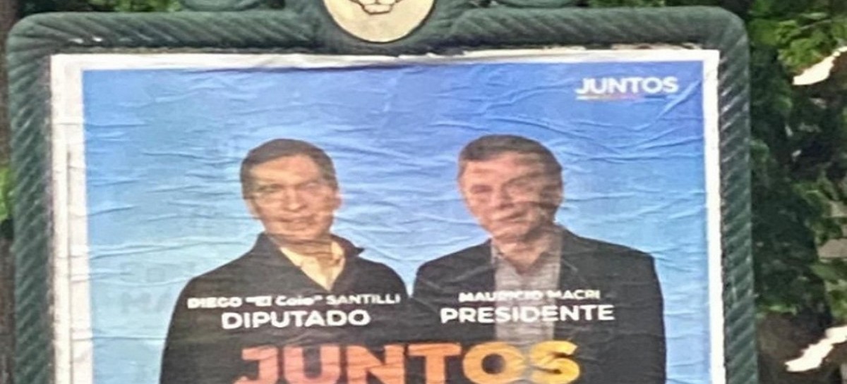 Un afiche poco claro de Juntos con ¿Macri Presidente?