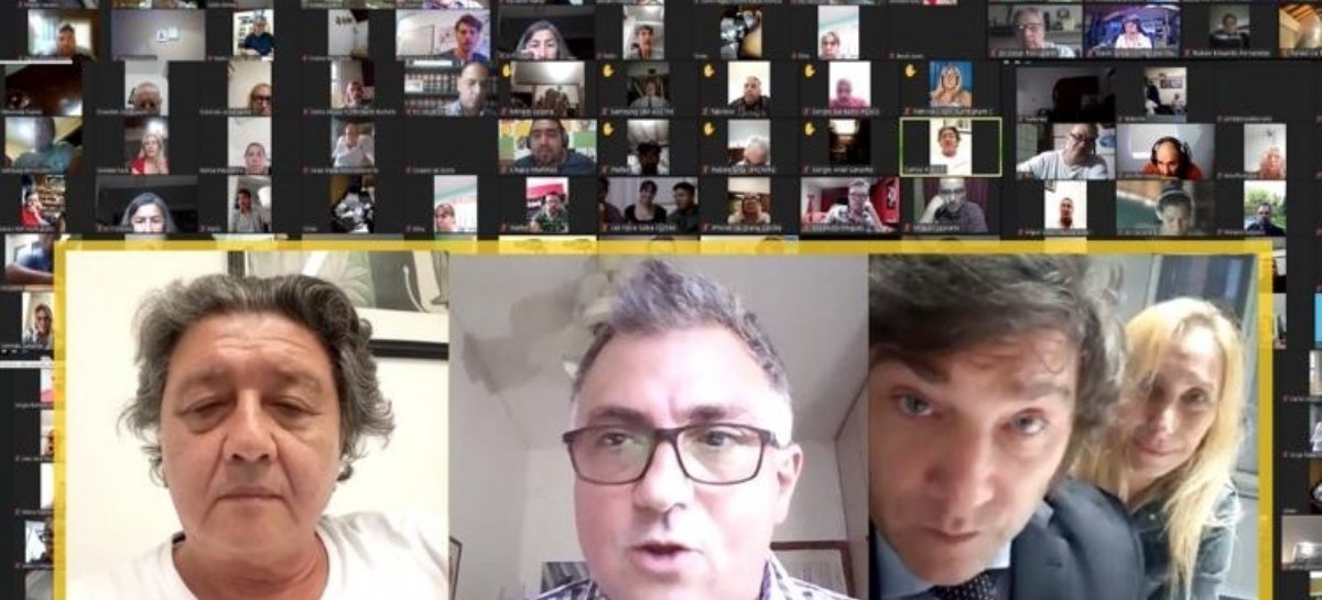 Javier Milei reunió a sus equipos en encuentro virtual de fin de año de cara a las elecciones 2023