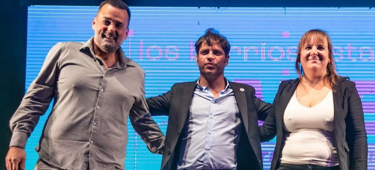 El gobernador Axel Kicillof recibió el respaldo a su reelección del Movimiento Somos Barrios de Pie