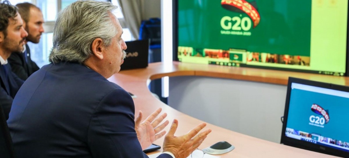 "De esta pandemia nadie se salva sólo", dijo el presidente Fernández en encuentro virtual con el G20