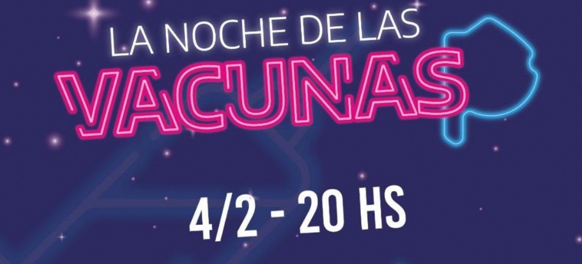 Este viernes se llevará a cabo "La noche de las vacunas"
