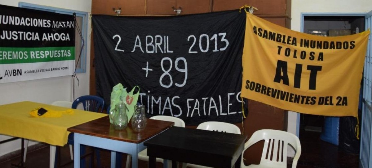 Inundados de La Plata: el precandidato que no fue y el contrapunto con asambleístas
