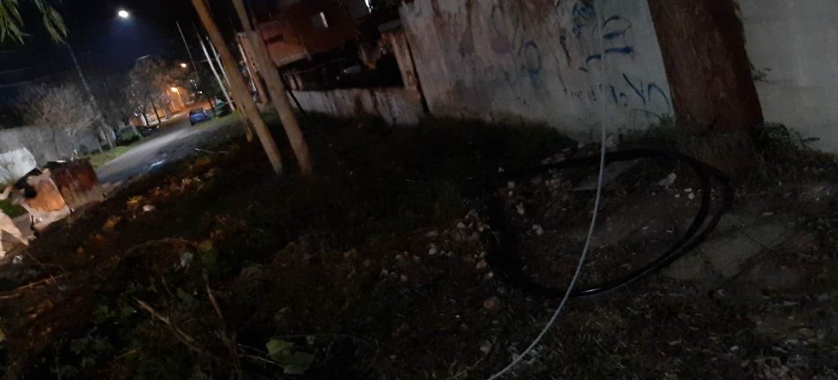 Robo de cables en La Plata, un delito que no se detiene: atraparon a cuatro ladrones en Tolosa