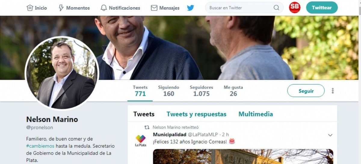 "De buen comer y de Cambiemos hasta la médula": Así se presenta un funcionario municipal de La Plata