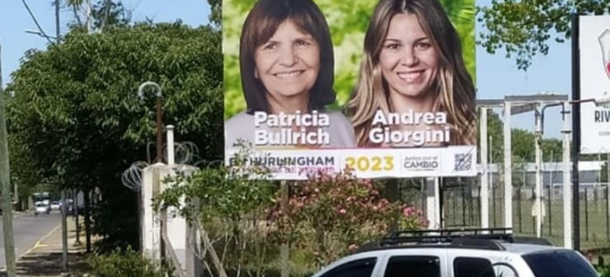 Hurlingham: destruyeron un cartel de una candidata de Patricia Bullrich