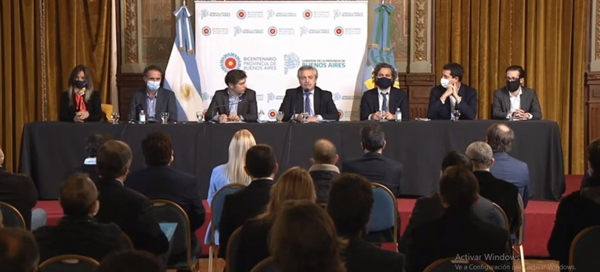 La Plata: el presidente Fernández, junto a Kicillof, anunció obras para 40 municipios bonaerenses