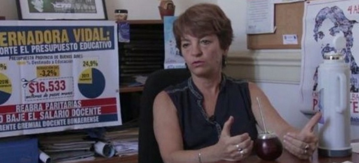 "La gobernadora no cumplió", expresó la líder docente, María Laura Torre, antes de la negociación