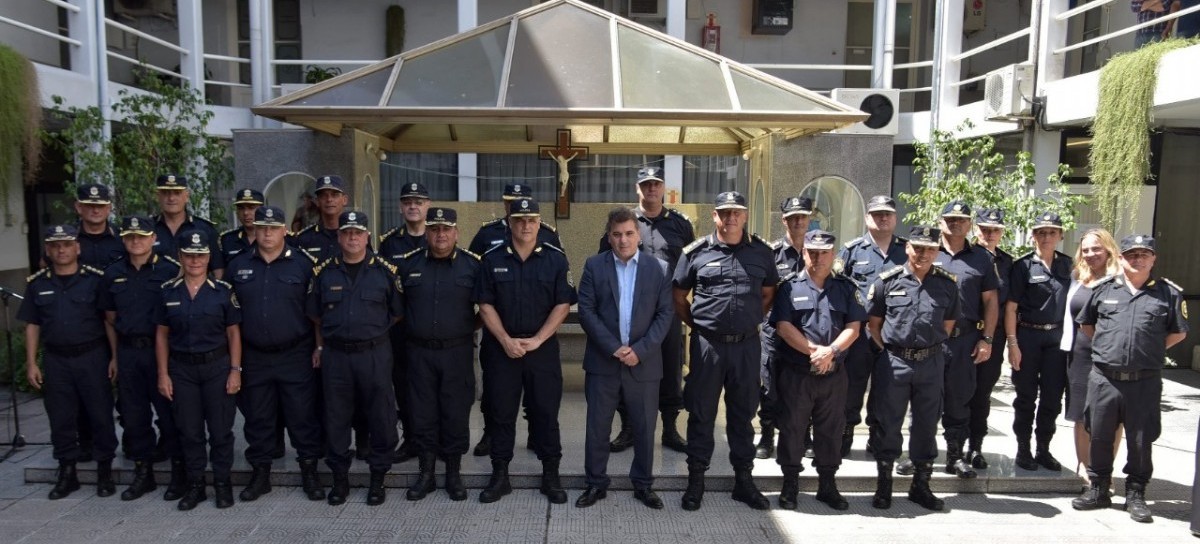 El ministro Cristian Ritondo encabezó el acto de asunción de nuevos jefes policiales bonaerenses